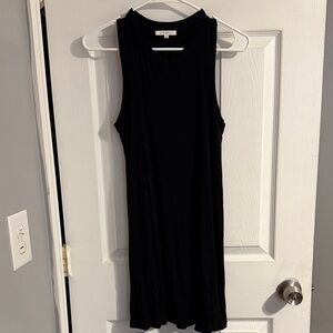 Z Supply Black Ribbed Tank Dress